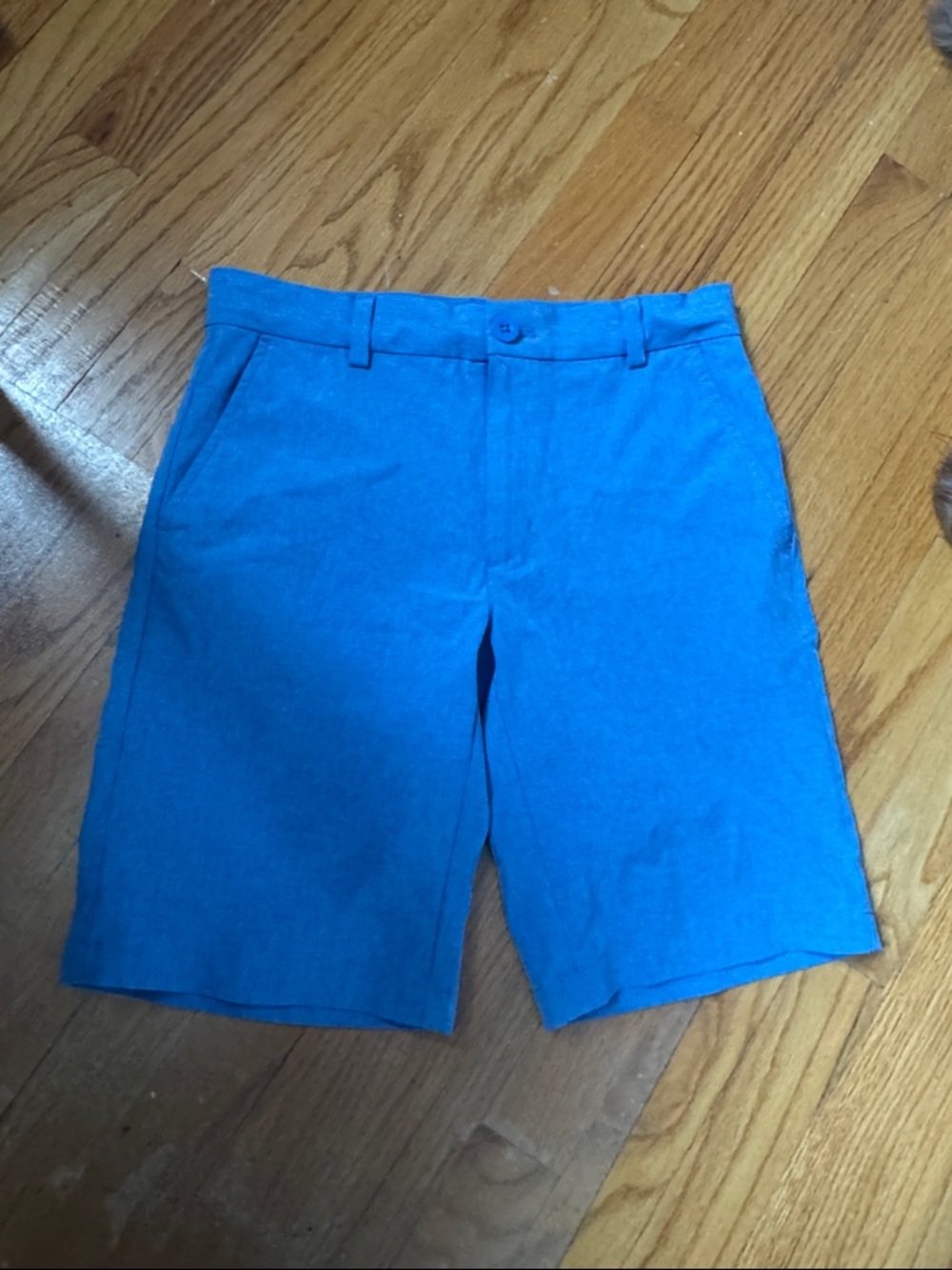 Vineyard Vines Boy’s Bright Blue Flat-Front Shorts sz 14
